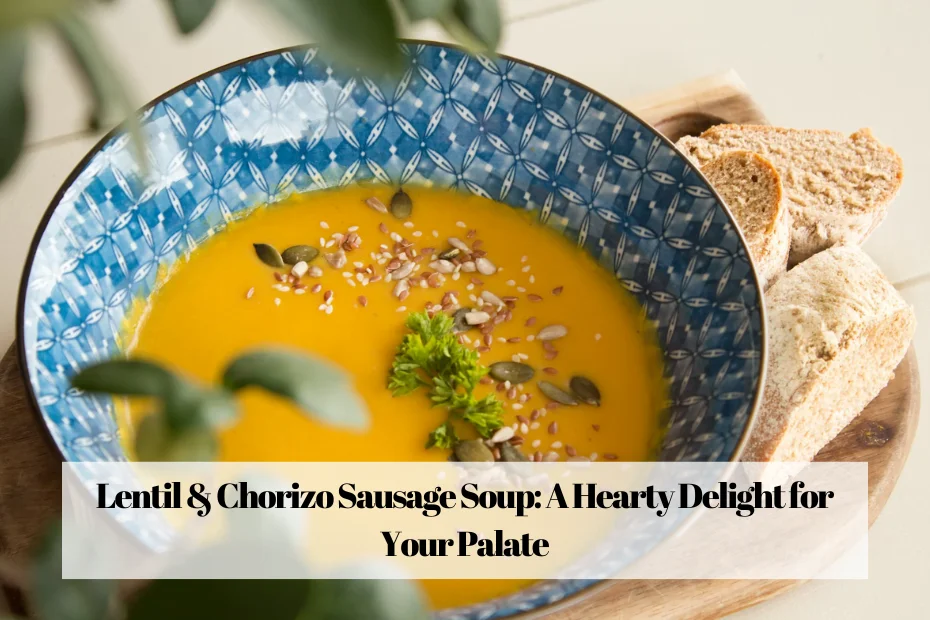 Lentil & Chorizo Sausage Soup: A Hearty Delight for Your Palate