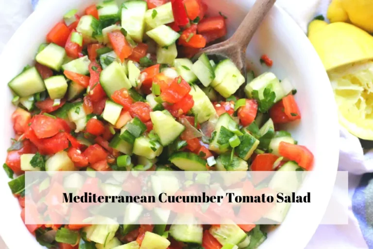 Mediterranean Cucumber Tomato Salad