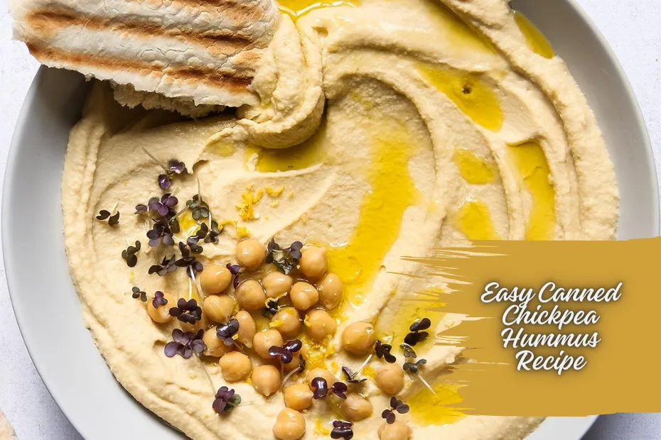 Easy Canned Chickpea Hummus Recipe
