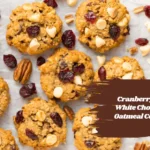 Cranberry And White Chocolate Oatmeal Cookies